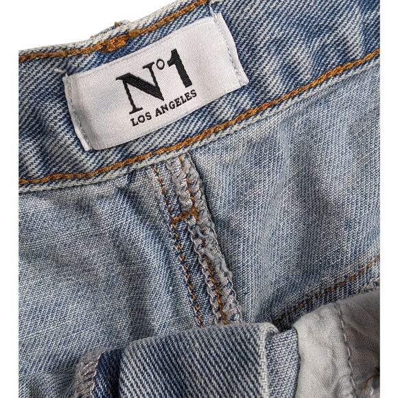 N1 Los Angeles Chain Denim Jeans Womens Medium Punk Grunge Style Edgy Skater - Picture 4 of 16